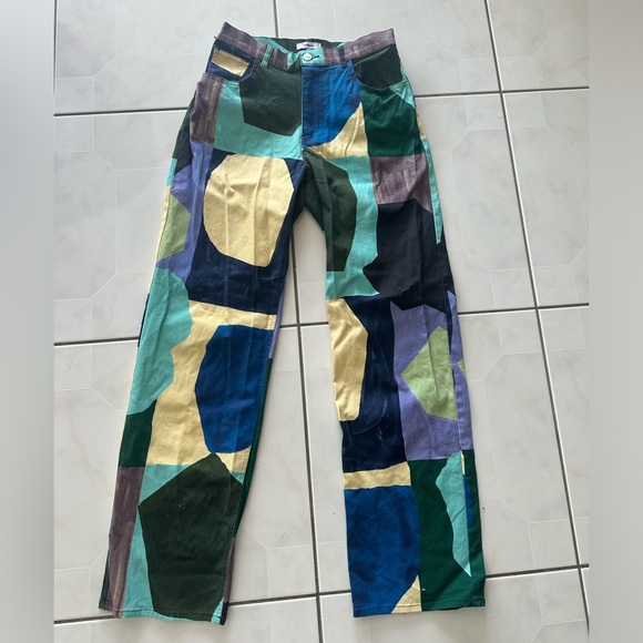 Multi color pants wore once! - Picture 3 of 5